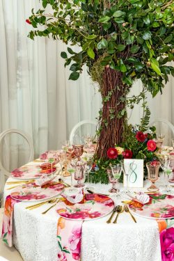 table centerpiece, irish countryside, helen olivia flowers